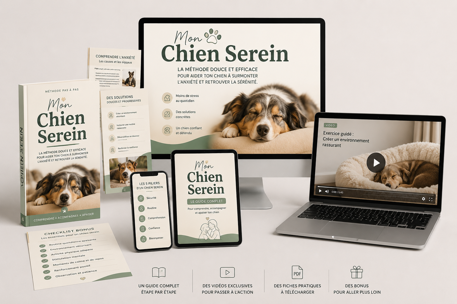 Le programme Mon Chien Serein — ebook et accès tablette